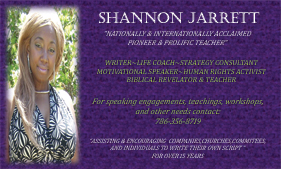 Shannon Jarrett Business Card